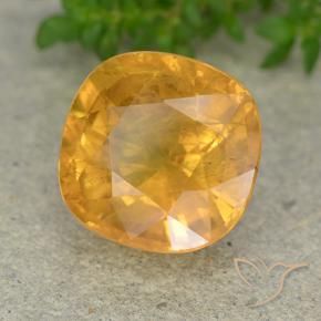 Zafiro Naranja medio natural de 7.15 ct, Forma Cojín, VS-SI