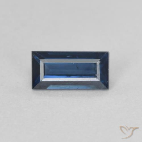 0.50ct Natural Azul crepúsculo Zafiro, Corte Baguette, VS-SI