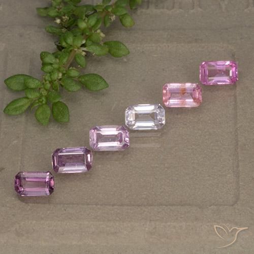 Gemas de Zafiro Multicolor natural de 2.13 ct, Corte Octágono / Esmeralda, VS