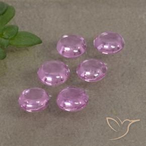 Gemas de Zafiro Rosado púrpura natural de 1.16 ct, Redondo, Transparente