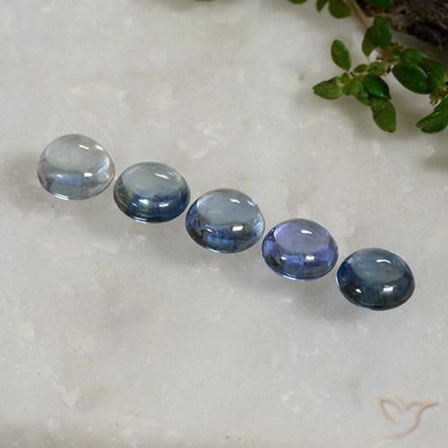 Gemas de Zafiro Azul natural de 2.69 ct, Redondo, Transparente