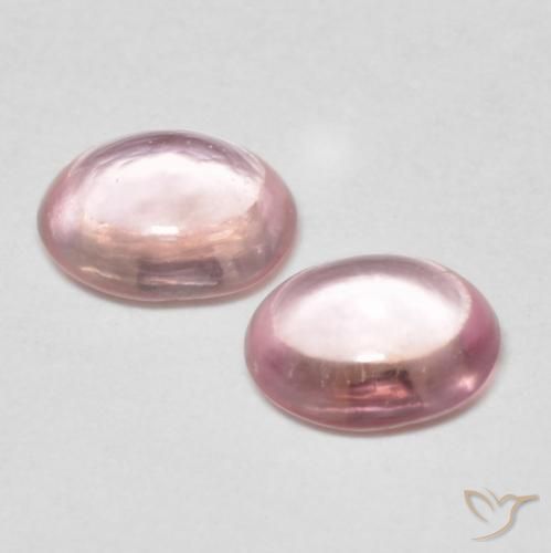 Gemas de Zafiro Bubblegum rosado claro natural de 0.82 ct, Ovalada, Transparente