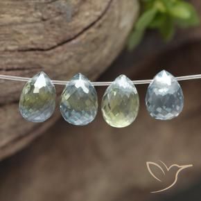 Gemas de Zafiro Multicolor natural de 2.63 ct, Corte Briolette, VS