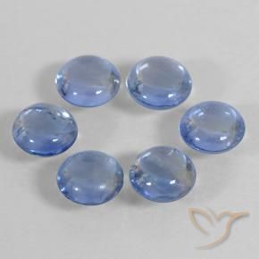 Gemas de Zafiro Celeste natural de 1.44 ct, Redondo, Transparente