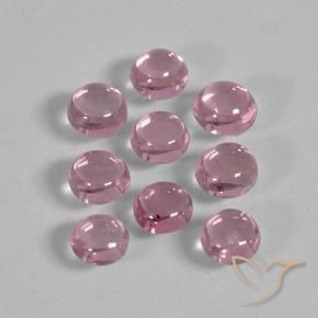 Gemas de Zafiro Medium Deep Pink natural de 1.56 ct, Redondo, Transparente