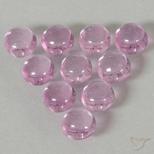 2.06ctw Natural Rosado muy claro Zafiro, Redondo, Transparente