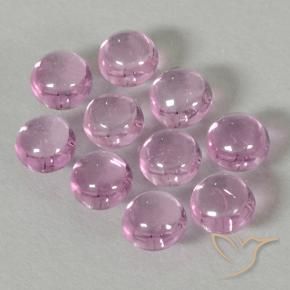 Gemas de Zafiro Rosado muy claro natural de 2.06 ct, Redondo, Transparente