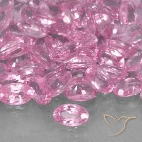 Zafiro Rosado intenso natural de 0.31 ct, Ovalada, VVS-VS