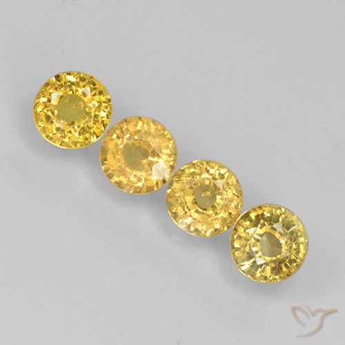 1.47ctw Natural Dorado Zafiro, Redondo, VS