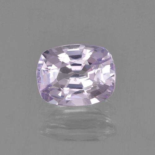 Zafiro violeta claro natural de 1,07 ct, corte cojín, VVS-VS