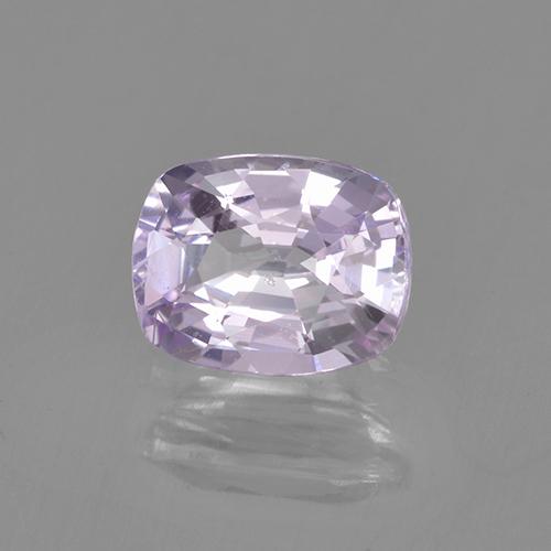 Zafiro violeta claro natural de 1,07 ct, corte cojín, VVS-VS