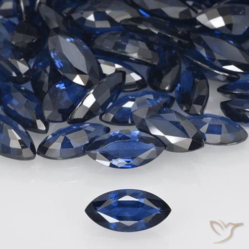 0.67ct Natural Azul marino Zafiro, Marquesa, VVS-VS