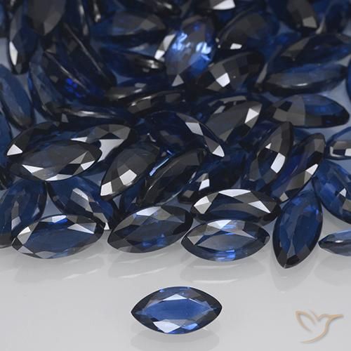 0.48ct Natural Azul marino intenso Zafiro, Marquesa, VVS-VS