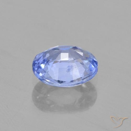 Zafiro Azul claro natural de 0.67 ct, Ovalada, VVS-VS
