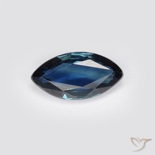 0.77ct Natural Azul marino intenso Zafiro, Marquesa, VS