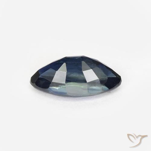 Zafiro Azul crepúsculo natural de 0.92 ct, Marquesa, VS