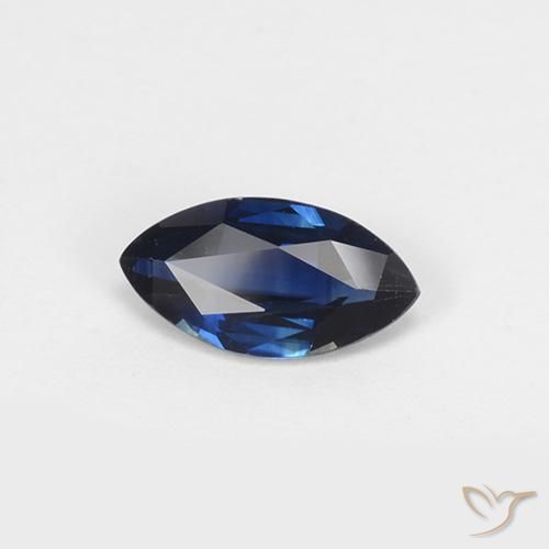 0.96ct Natural Azul marino Zafiro, Marquesa, VVS-VS