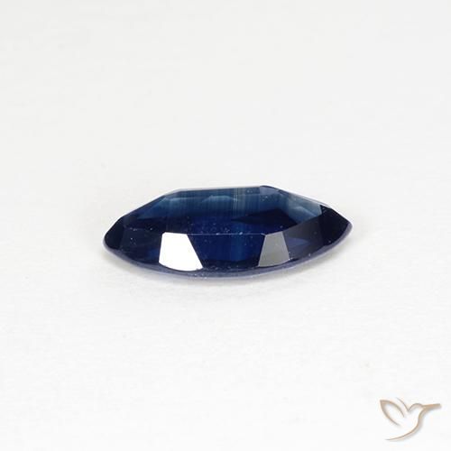 Zafiro Azul marino natural de 0.96 ct, Marquesa, VVS-VS