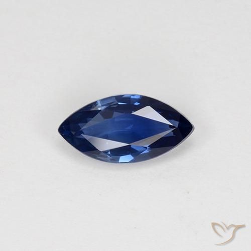 0.81ct Natural Azul crepúsculo Zafiro, Marquesa, VVS-VS