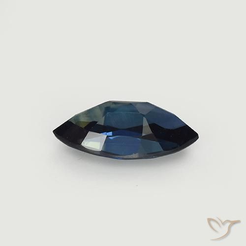 Zafiro Azul noche natural de 1.03 ct, Marquesa, VVS-VS