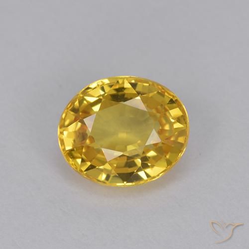 0.99ct Natural Dorado Zafiro, Ovalada, VVS