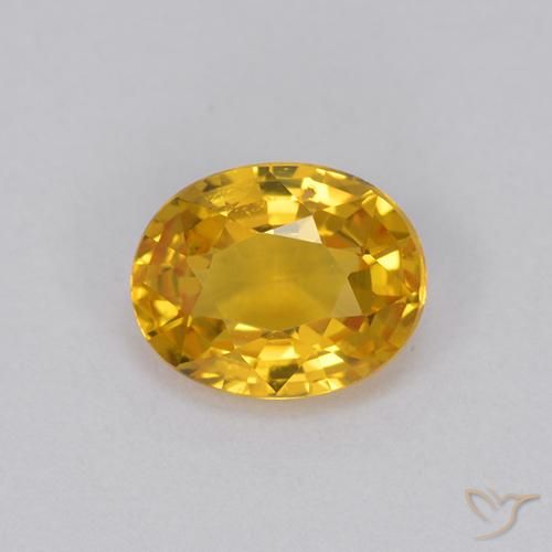 0.98ct Natural Dorado Zafiro, Ovalada, VVS