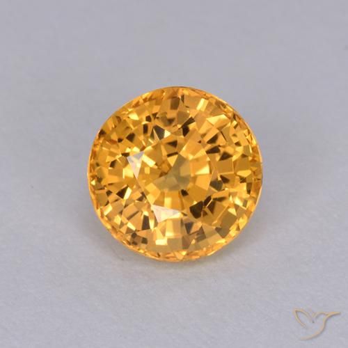 1.05ct Natural Oro Zafiro, Redondo, VVS