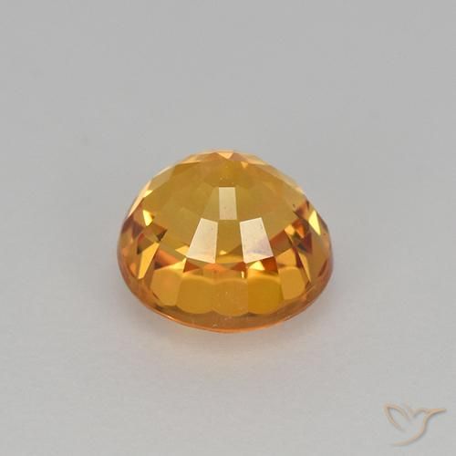 Zafiro Oro natural de 1.17 ct, Redondo, VVS