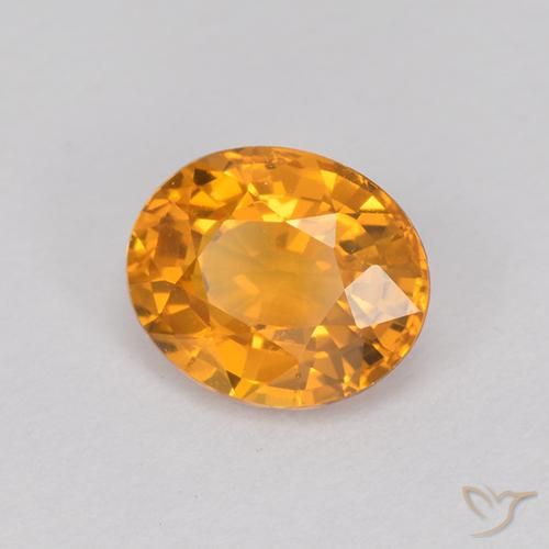 Zafiro Oro natural de 1.07 ct, Ovalada, VVS