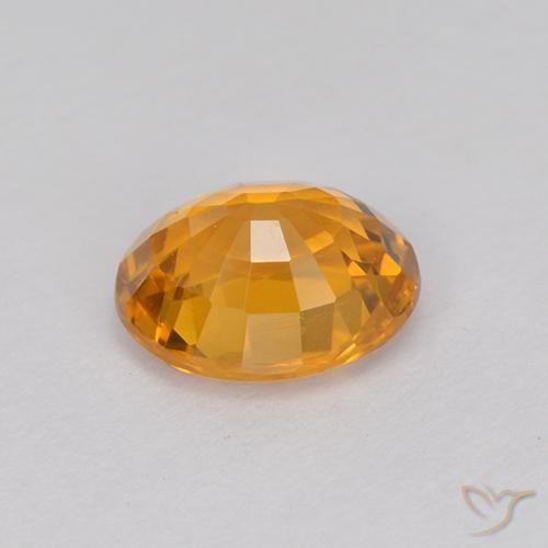 Zafiro Oro natural de 1.07 ct, Ovalada, VVS
