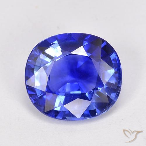 4.14ct Natural Azul aciano Zafiro, Ovalada, VS