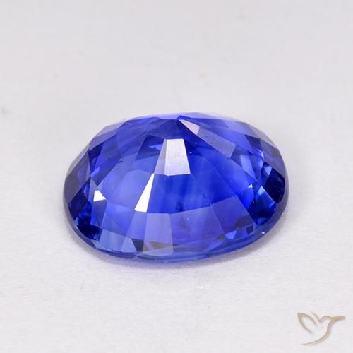 Zafiro Azul aciano natural de 4.14 ct, Ovalada, VS