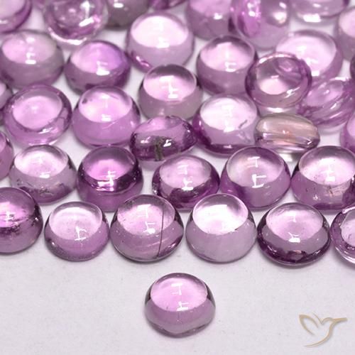 Zafiro Púrpura violeta rosáceo natural de 0.22 ct, Redondo, Transparente