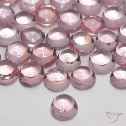 Zafiro Rosado bubblegum claro natural de 0.22 ct, Redondo, Transparente