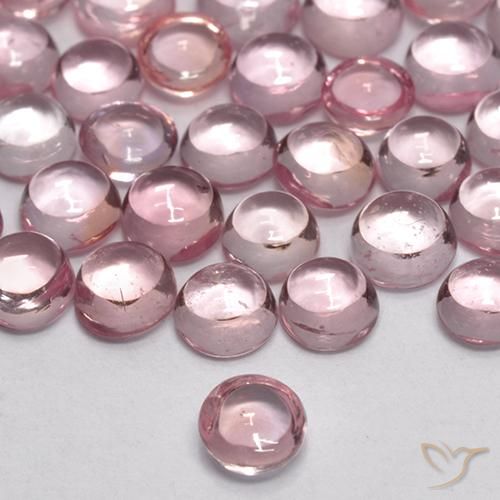 Zafiro Rosado bubblegum claro natural de 0.22 ct, Redondo, Transparente