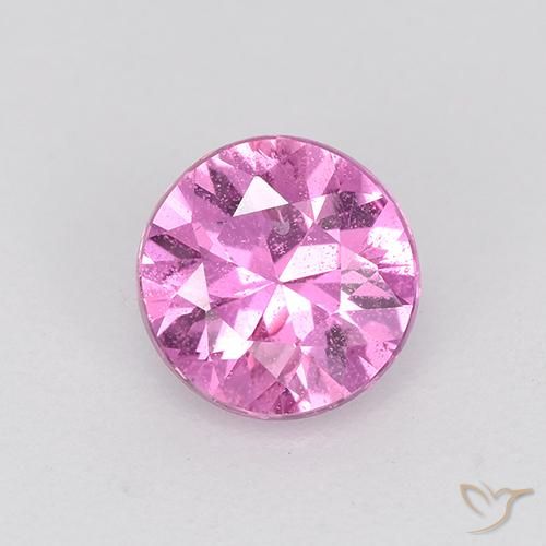 0.58ct Natural Rosado púrpura Zafiro, Redondo, VS