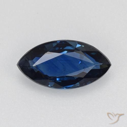 0.74ct Natural Azul marino Zafiro, Marquesa, VVS-VS