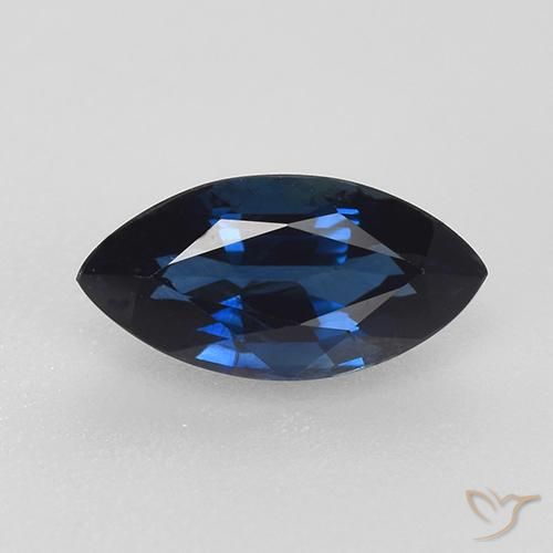 0.80ct Natural Azul crepúsculo Zafiro, Marquesa, VVS-VS