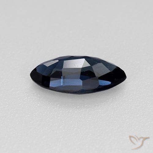 Zafiro Azul oscuro natural de 0.73 ct, Marquesa, VVS-VS