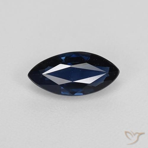 0.74ct Natural Azul marino Zafiro, Marquesa, VVS-VS