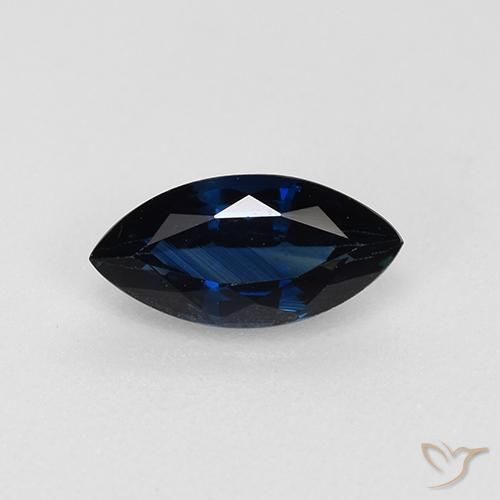 0.73ct Natural Azul crepúsculo Zafiro, Marquesa, VVS-VS
