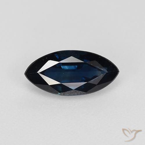 0.77ct Natural Azul noche Zafiro, Marquesa, VVS-VS