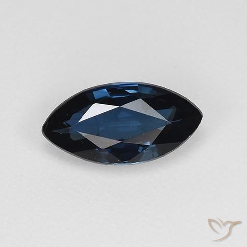 0.84ct Natural Azul oscuro Zafiro, Marquesa, VVS-VS