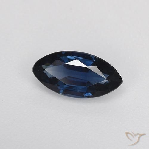 Zafiro Azul crepúsculo natural de 0.69 ct, Marquesa, VVS-VS