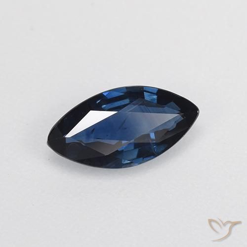 Zafiro Azul real natural de 0.68 ct, Marquesa, VVS-VS