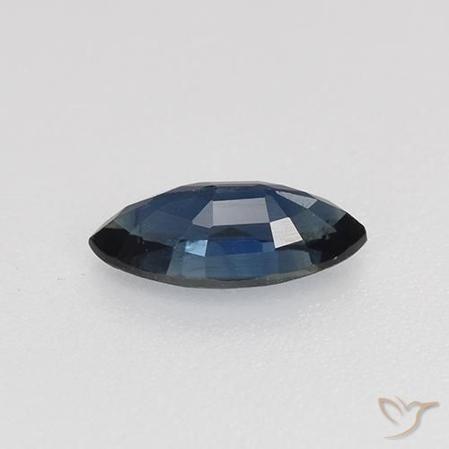 Zafiro Azul real natural de 0.70 ct, Marquesa, VVS-VS