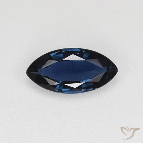 0.66ct Natural Azul noche Zafiro, Marquesa, VVS-VS
