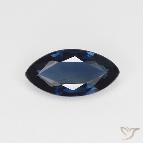 0.69ct Natural Azul noche Zafiro, Marquesa, VVS-VS