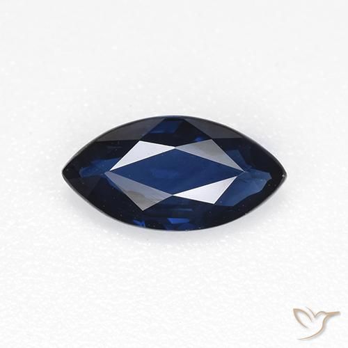 0.66ct Natural Azul crepúsculo Zafiro, Marquesa, VVS-VS