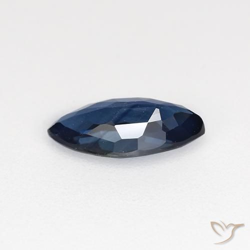 Zafiro Azul noche natural de 0.66 ct, Marquesa, VVS-VS